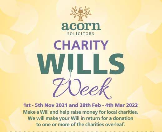 Acorn solicitors Charity Will Week